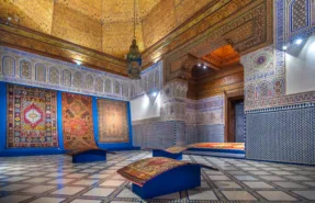 Carpets on display in the Dar Si Saïd Museum