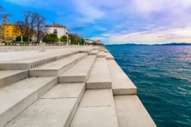 Sea organ steps in Zadar