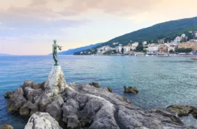 View from promenade in Opatija