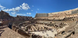 The interior of the Colosseum