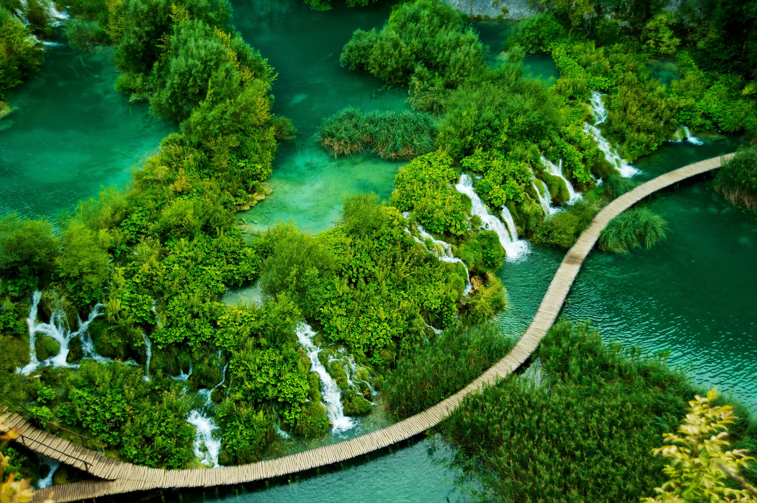 Walking path in Plitvice National Park