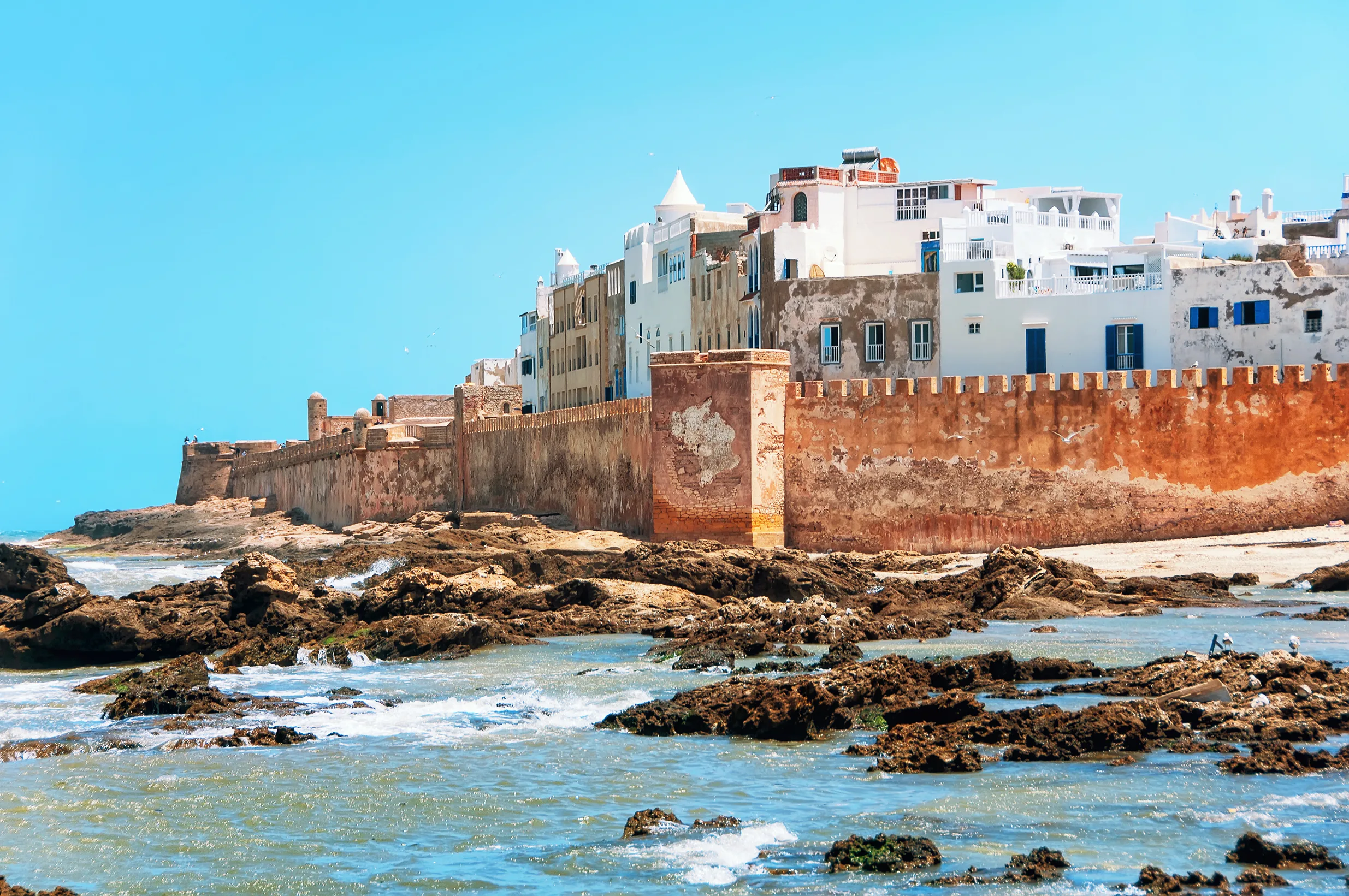 View of Essaouira from coast