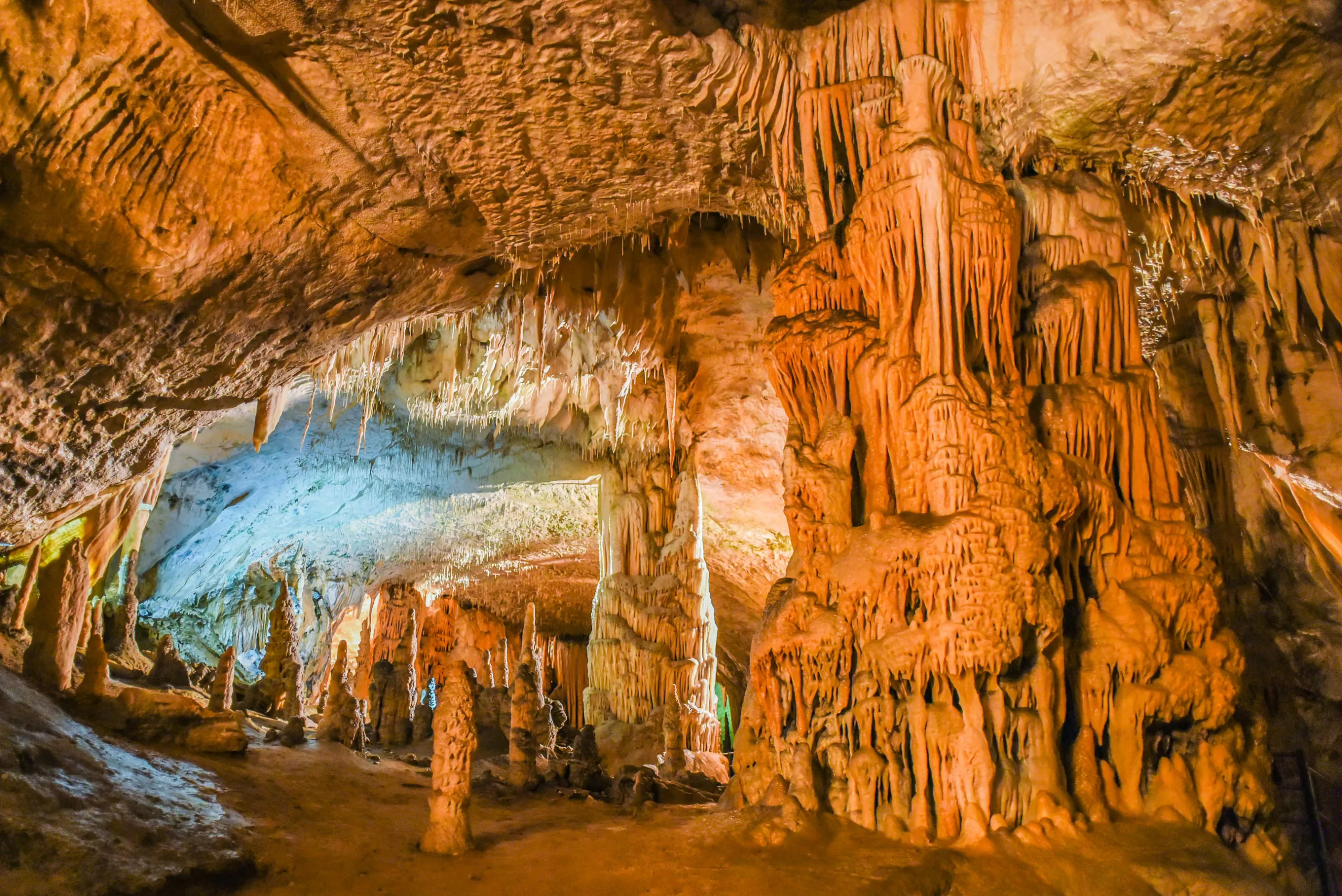 Inside of Postojna Caves