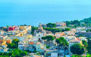 Aerial view of Capri