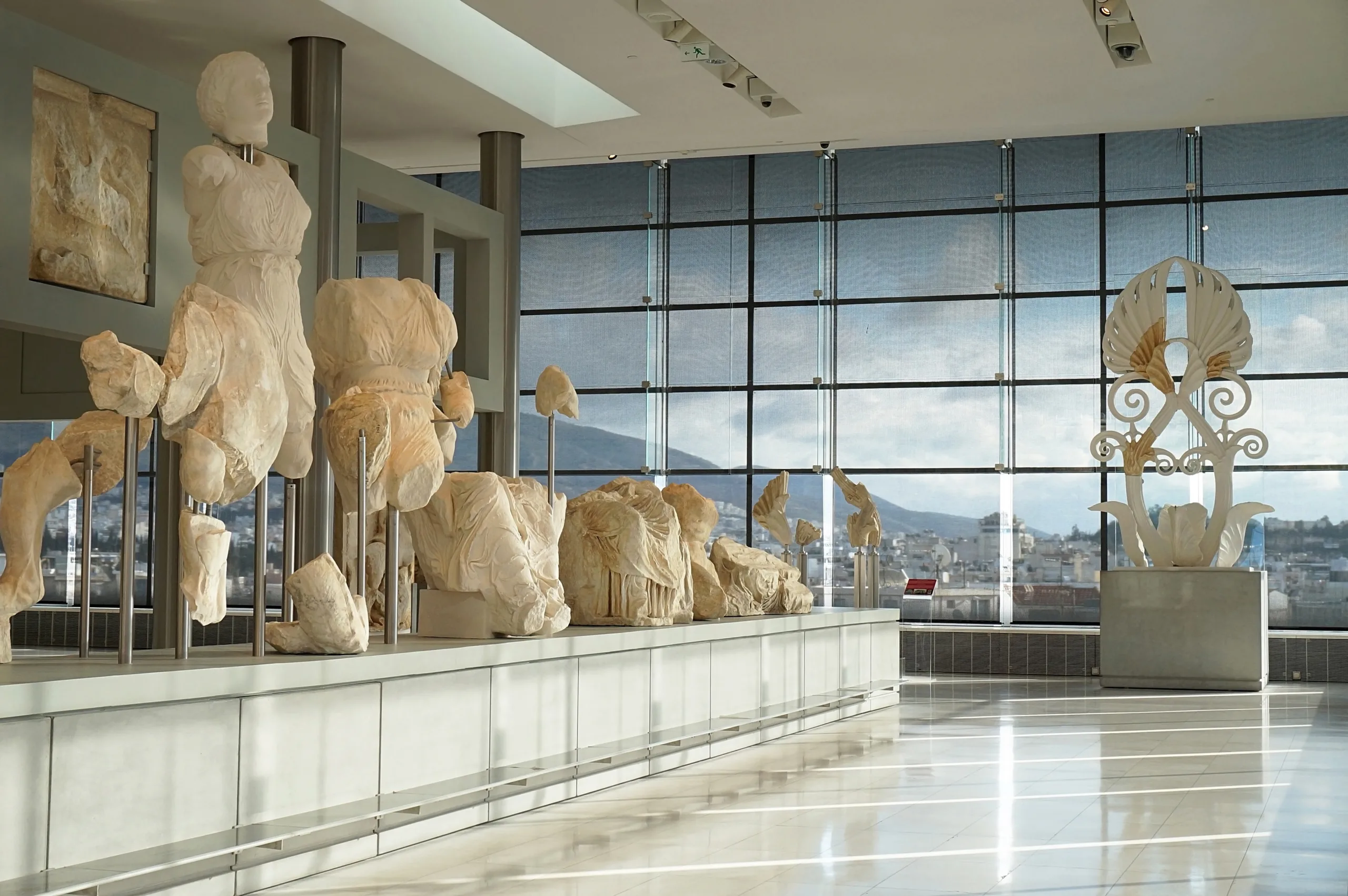 Interior of the new Acropolis museum
