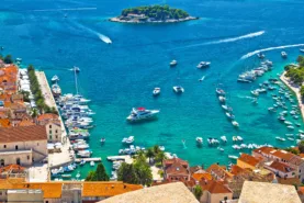 Aerial view of Dalmatian coast
