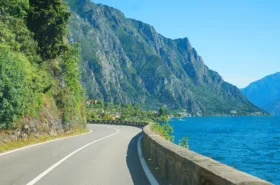Coastal roads along Lake Garda