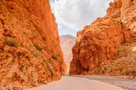 Todra Gorge, a 300-metre-deep limestone fault