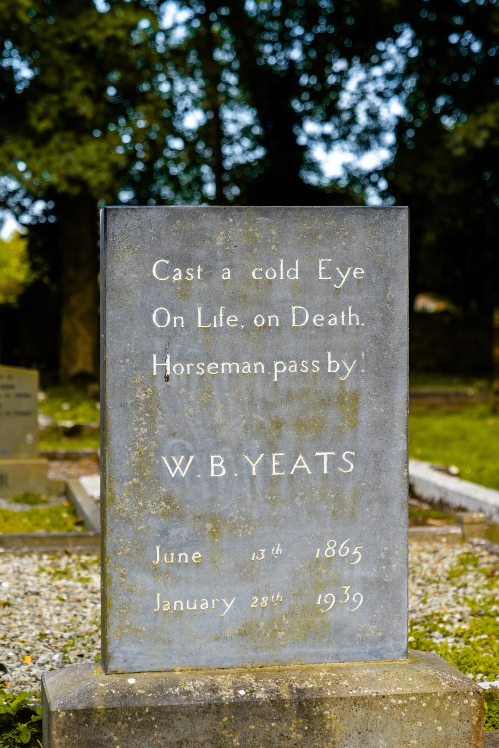 Gravestone of William Butler Yeats