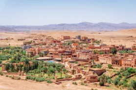 Aerial view of village of Aït Benhaddou