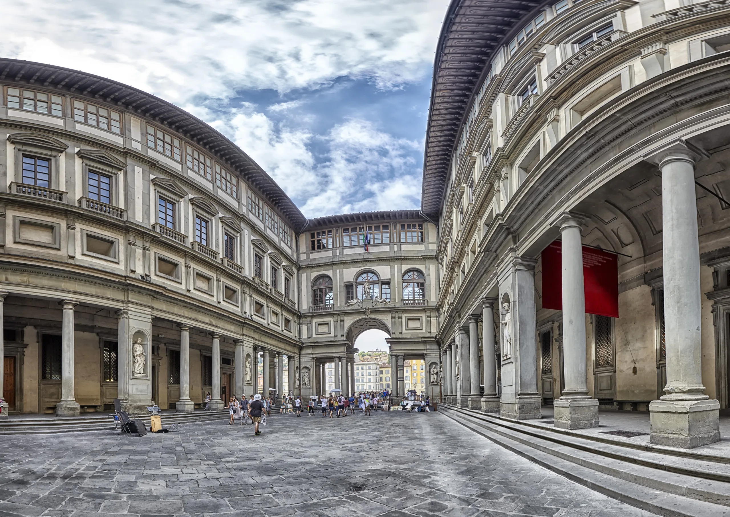 Exterior of the Uffizi Gallery