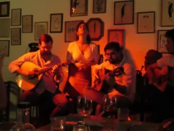 Real traveller photo of fado performers