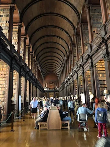 Real traveller photo of Trinity College interior, Dublin, Ireland