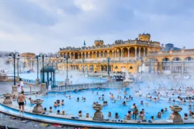 Szechenyi Baths in Budapest, Hungary