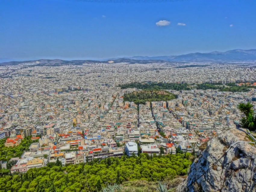 Breathtaking view from Mount Lycabettus