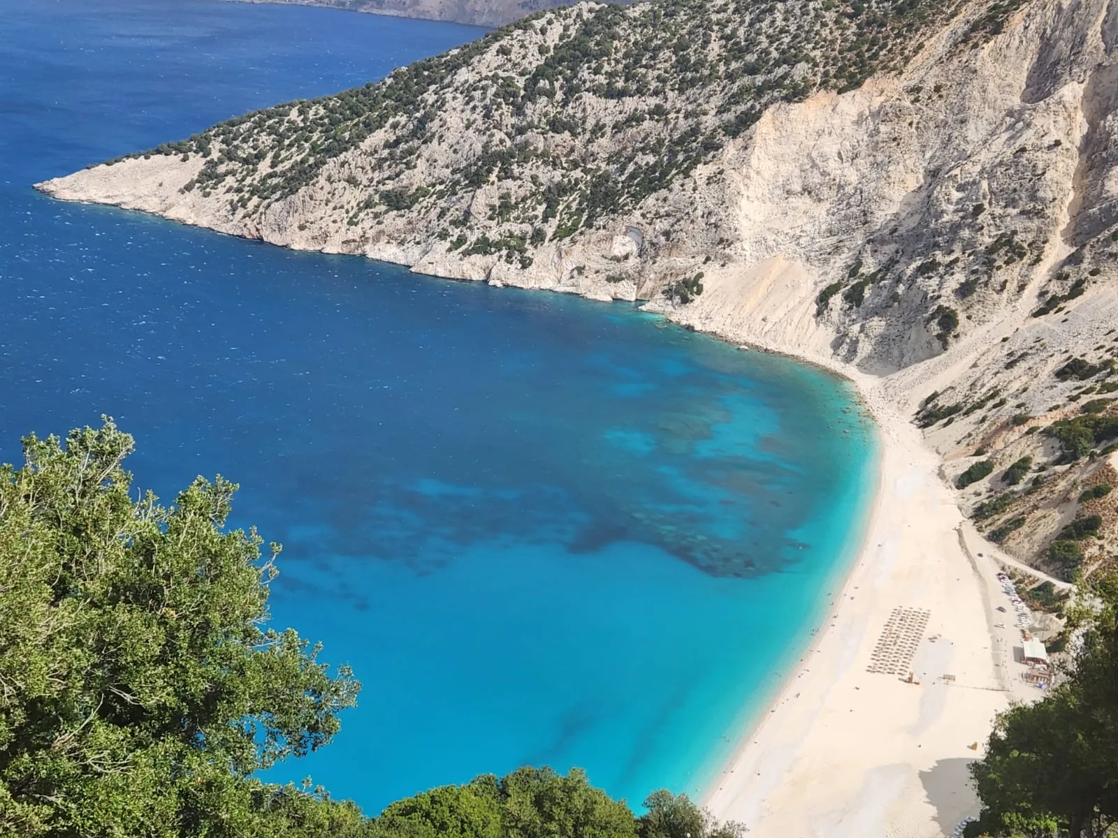 Real traveller photo of a beach on the island of Kefalonia
