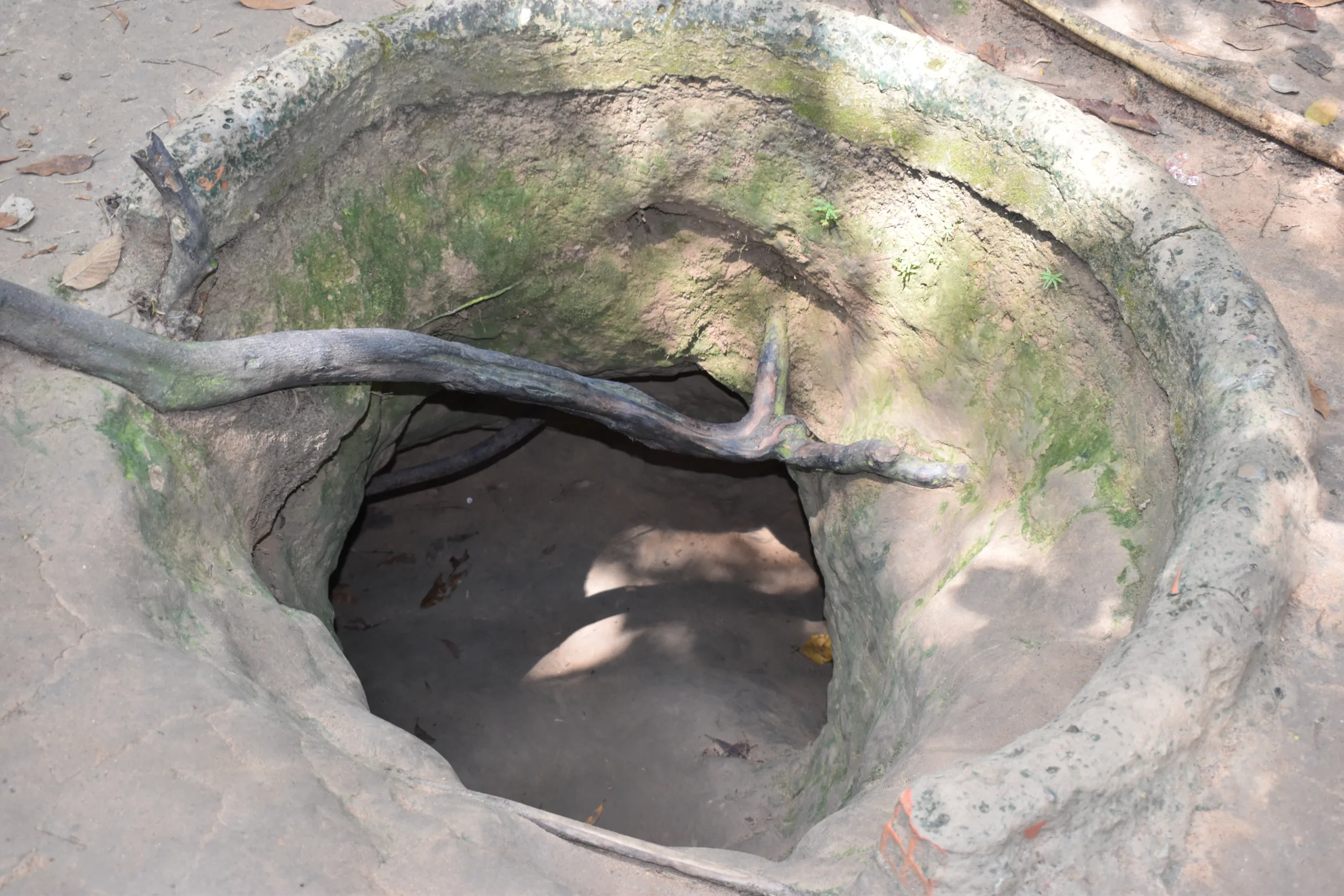 Vietcong Tunnel Systems In Cu Chi In Vietnam, Asia