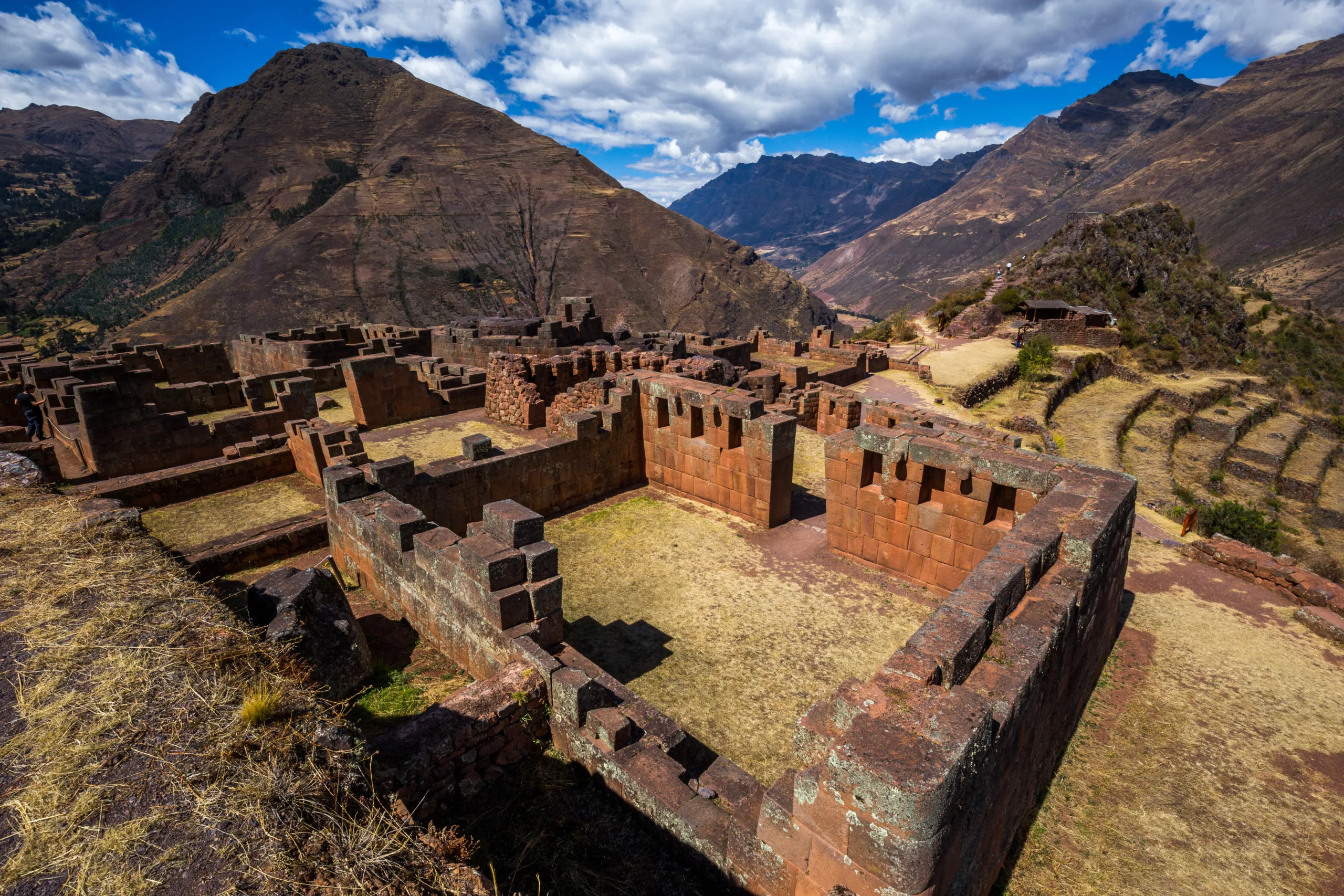 Ruins Of The Temple Of The Sun At Pisac In