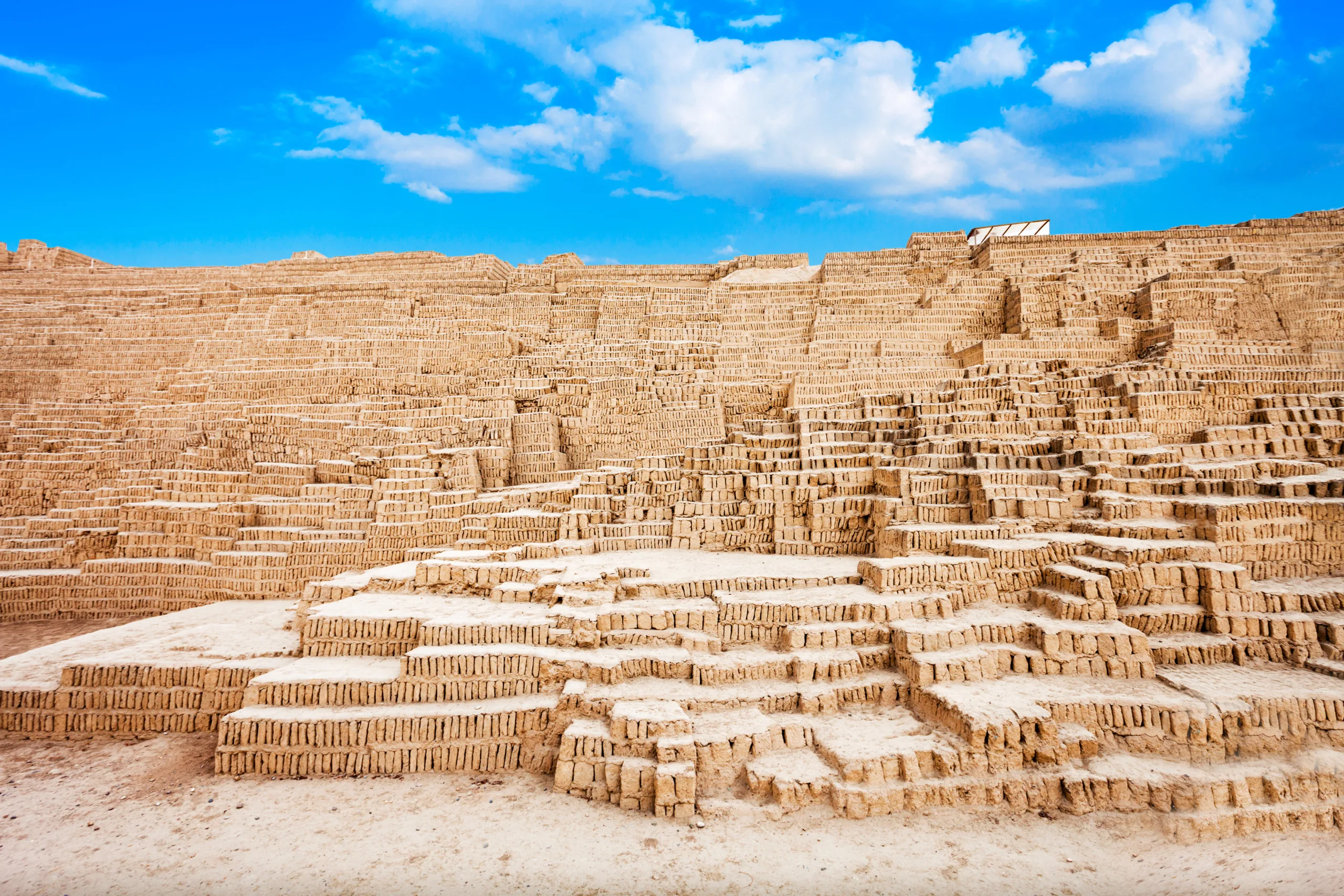 The Huaca Pucllana In The Miraflores District Of Lima, Peru