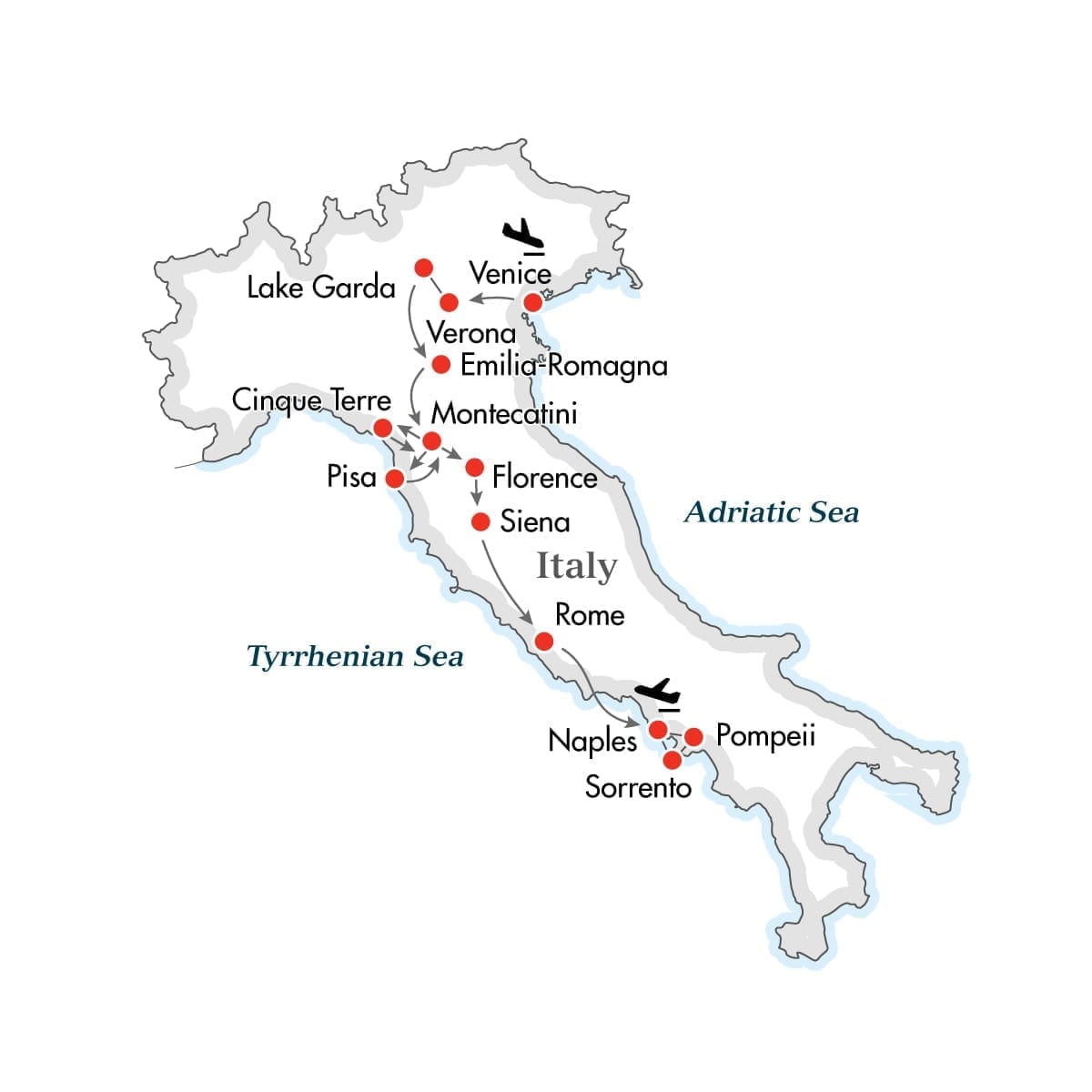 16 day tours of italy