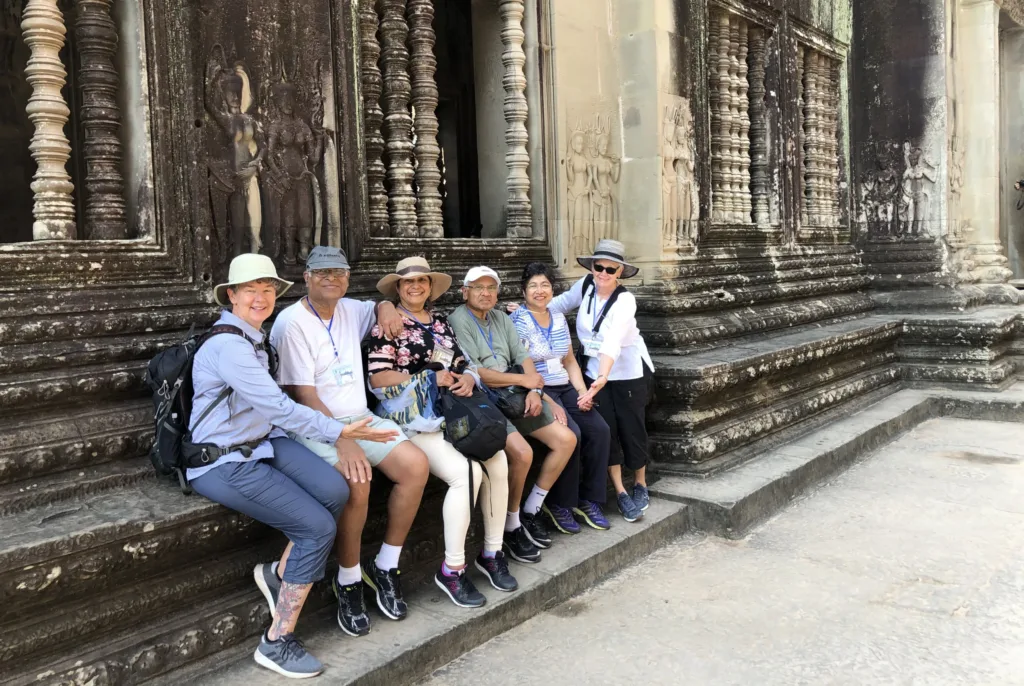 Caroline and group in Sicily