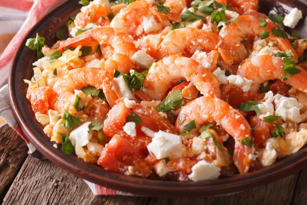 Shrimp Saganaki