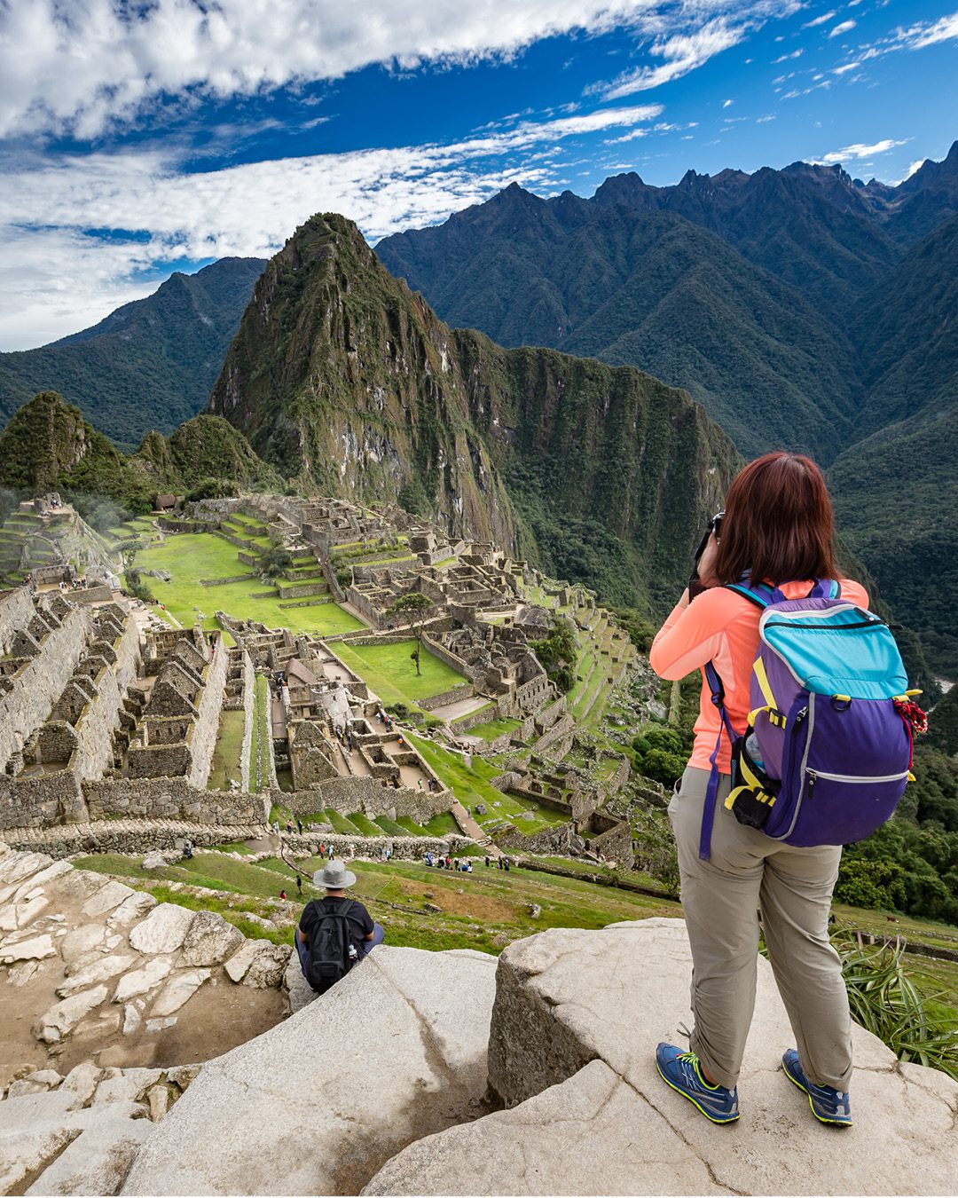 Mature Traveller on Machu Picchu